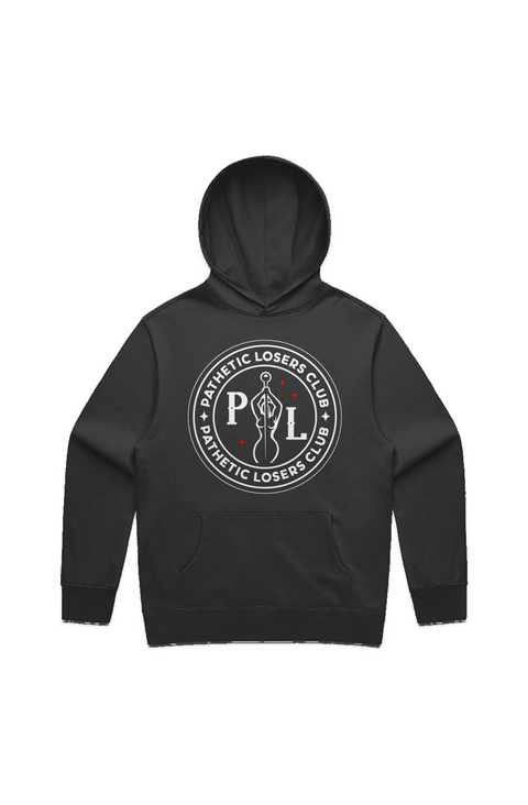 PL Club Logo Hoodie โ Black Relax Edition